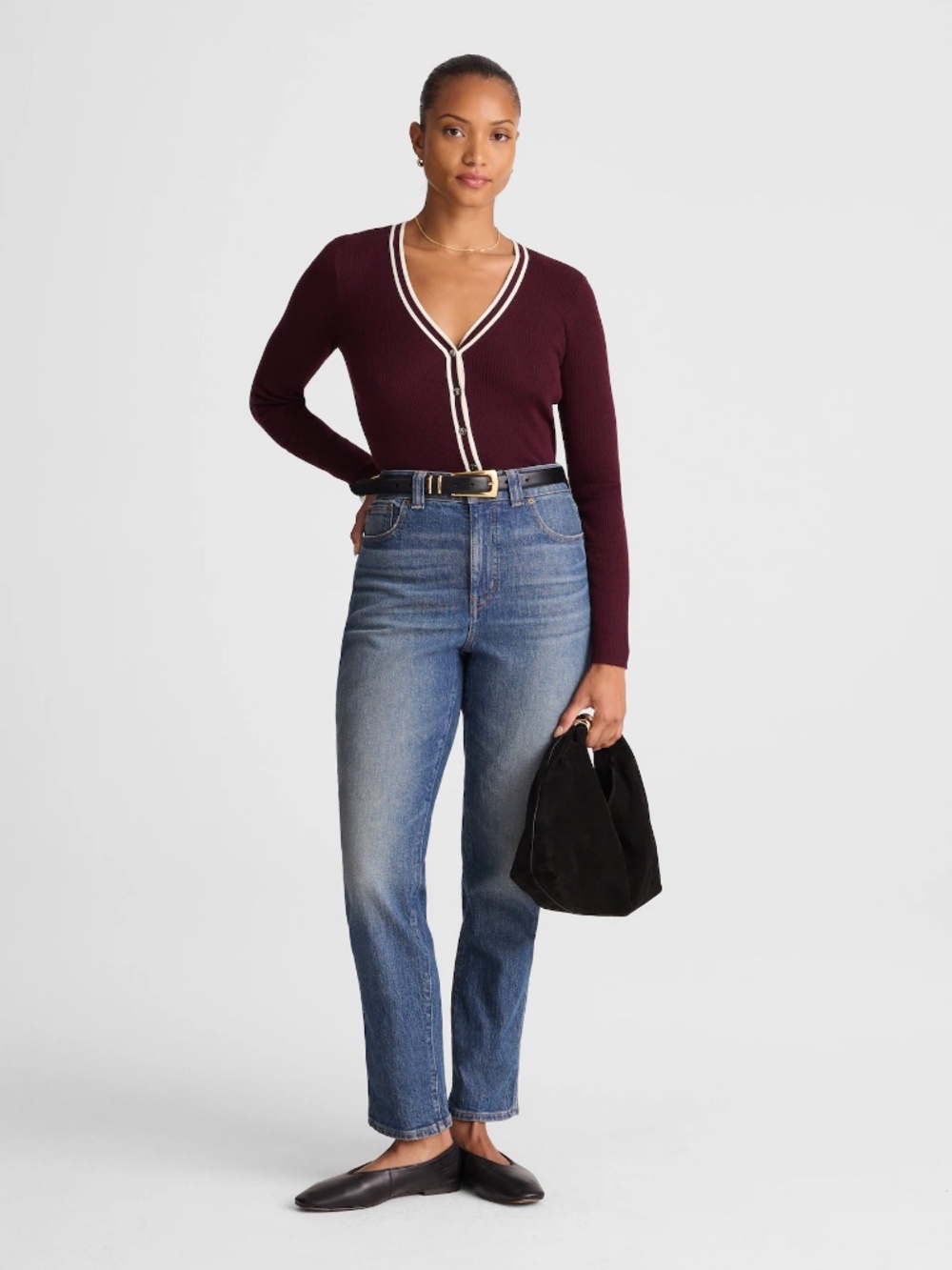 Madewell The Curvy Perfect Vintage in Dark Wash Blue